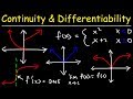 Discontinuities and Derivatives in Functions