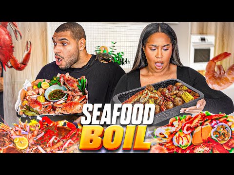 LES PIRES CUISINIERS ! Sea Food Boil GÉANT 😱 (cook with Domi & Yani)