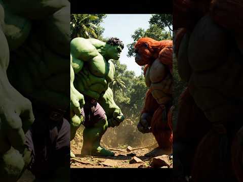 Green Hulk vs Red Kong – Ultimate Jungle Showdown#HulkVsKong  #CinematicFight#trending#epicbattle
