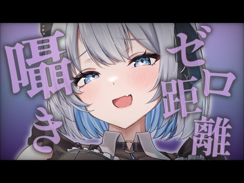 【ASMR｜黒Dio】耳貸してごらん？♡ ゼロ距離で囁き♡【あおい配信】 吐息｜囁き ｜安眠 サムネイル