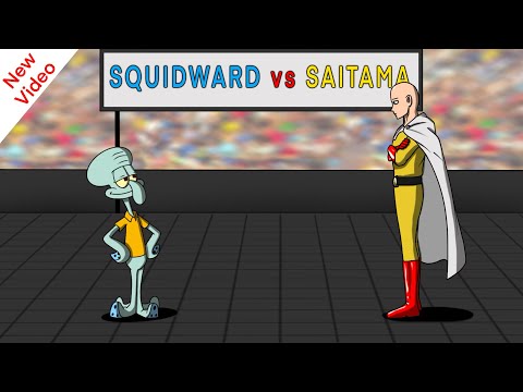 SAITAMA VS SQUIDWARD pertarungan MULTIVERSE super epic