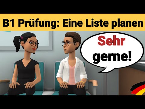 Mündliche Prüfung Deutsch B1 | Gemeinsam etwas planen/Dialog |sprechen Teil 3: Eine Liste