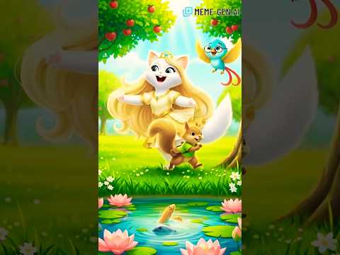 “The Cat, The Squirrel & The Singing Birds 🌞🐿️🐦 | Cute Kids Rhyme”