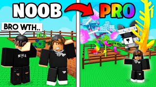 Teaching TAPWATER How To Play Grow A Garden..