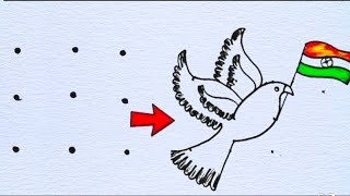 Beautiful Bird drawing |How to Draw beautiful drawing for beginners |drawing