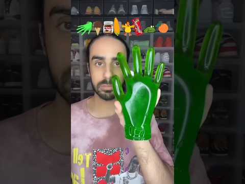 Food ASMR Eating a Hand gummy and other snacks!#shorts#viral#asmr