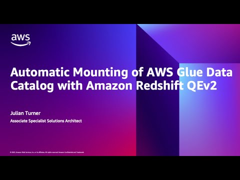 Automatic Mounting of the AWS Glue Data Catalog with Amazon Redshift Query Editor v2