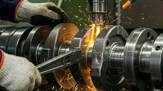 Six Diesel Engine Crankshaft Fix Amazing Process || Diesel Engine Crank Repair