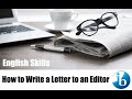 Writing Effective Letters to the Editor