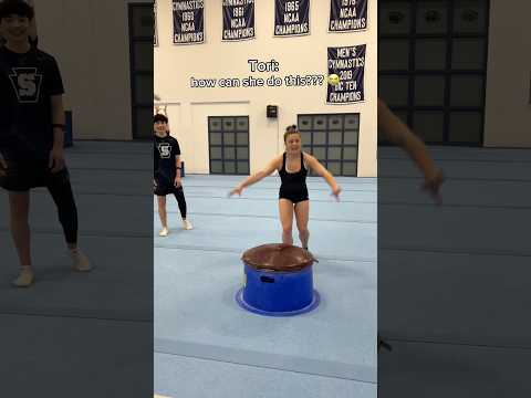 women try men’s gymnastics 🤯 #gymnastics #gymnast #challenge