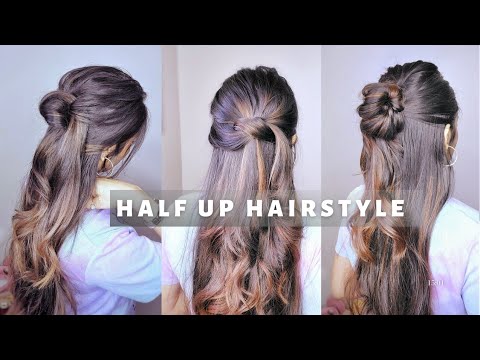 3 Easy Open Hair Hairstyle/ Halfup Hairstyle  / Hairstyle For summer /Hairstyle For Medium Hair