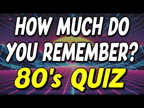 Do You Still Remember the 80s? | 80s Trivia Quiz Challenge (Part 2)
