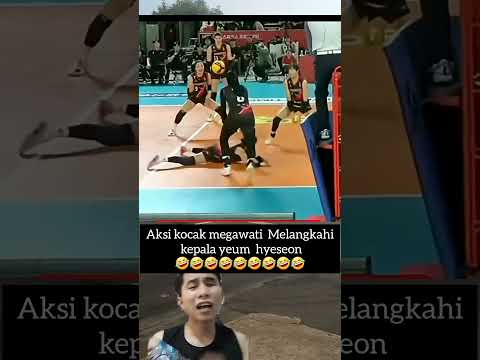 megawati hampir injek kepala yeum hyseon saat ambil bola