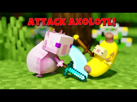 Attack the Axolotl !!! & MINECRAFT best funny anime compilation!🤣