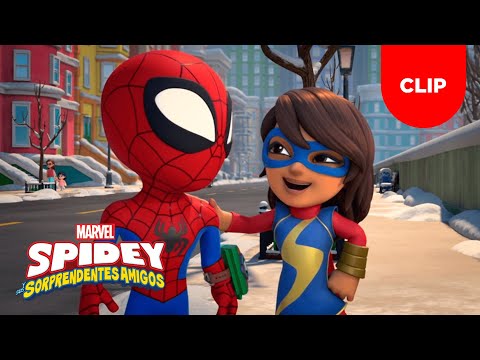 Tornado de Nieve | Spidey y sus Sorprendentes Amigos | Clip