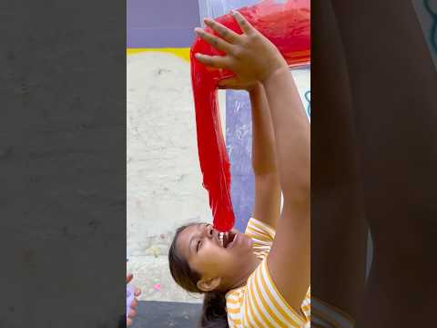 Super family game challenge amazing red colour jelly slime game challenge 4394445 #shorts