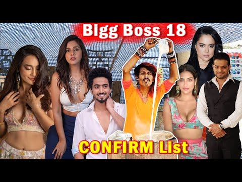 Bigg Boss 18 Contestants Name List Dolly Chaiwala Mr Faisu Karan patel Surbhi jyoti Confirm