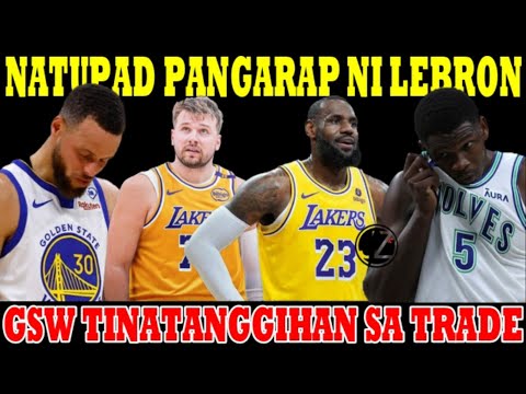 SA WAKAS! "NATUPAD" na PANGARAP ni LEBRON, nasa LA na si LUKA | BIGLANG LAKAS ang SPURS | GSW TRADE