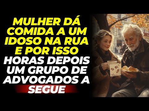 Mulher Dá Comida a Um Idoso Na Rua e Por Isso Horas Depois Um Grupo De Advogados a Segue