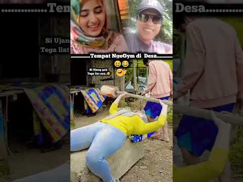 Ngakak 😆😂 Shorts lucu. Gadis manis Olah raga NgeGym di desa