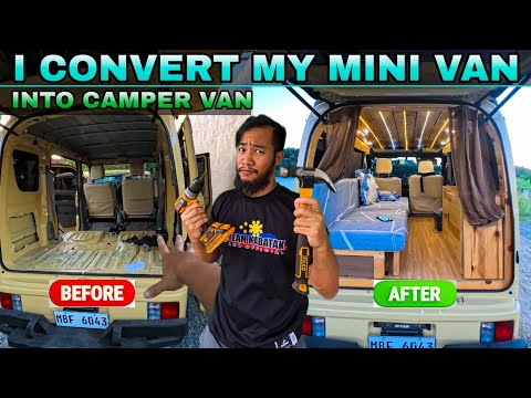 I convert my Mini van into a camper van. Full DIY vanlife. Sulit ba?