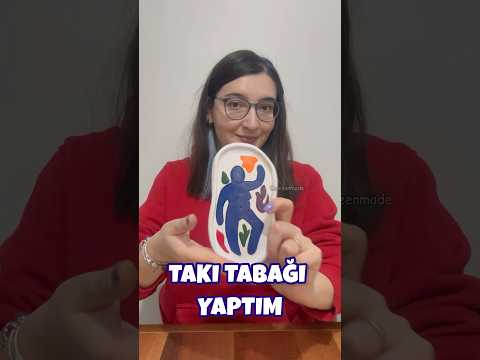 Kilden Takı Tabağı | DIY Air Dry Clay Jewelry Tray #meyzileyoutubeshorts #airdryclay #kendinyap