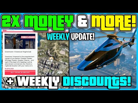 *NEW CONTENT* GTA 5 ONLINE WEEKLY UPDATE! 2X MONEY & MORE! LUNA NEW YEAR!