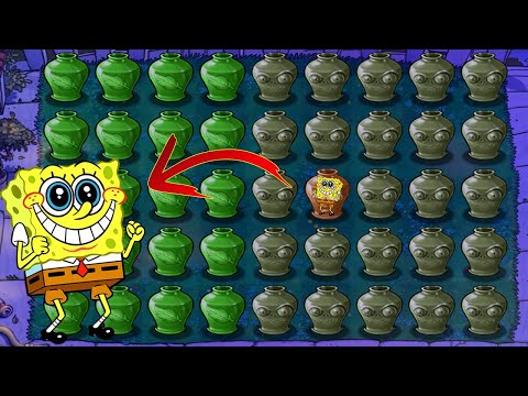 Vasebreaker Endless | 100% REPEATER Spongebob Plant - Plants vs Mod Spongebob