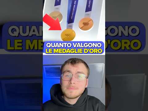 QUANTO VALGONO LE MEDAGLIE D'ORO DELLE OLIMPIADI? #money #olimpiadi #curiosità #milanocortina2026