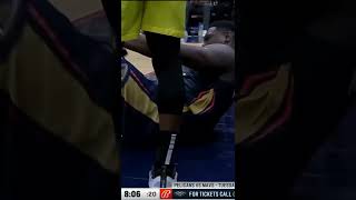 ZION SCARY HARD FALL #shorts #nba #zion