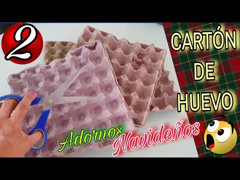 💥TRANSFORMA tu Hogar en esta NAVIDAD con Simples CARTONES DE HUEVOS ♻️ 2 Sorprendentes Ideas 💡