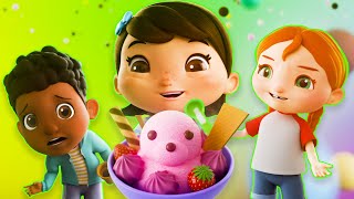🍦 Kids Summertime Ice Cream Songs! 🍦 | Melody Time: Moonbug Kids Songs