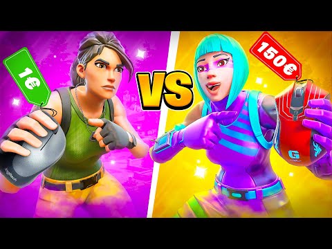 1€ vs 150€ MAUS in Fortnite RANKED