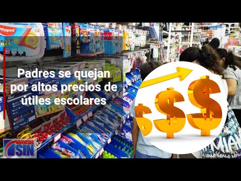 Padres se quejan por altos precios de útiles escolares