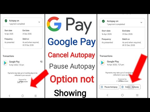 google pay cancel autopay option not showing । gpay autopay cancel option not showing