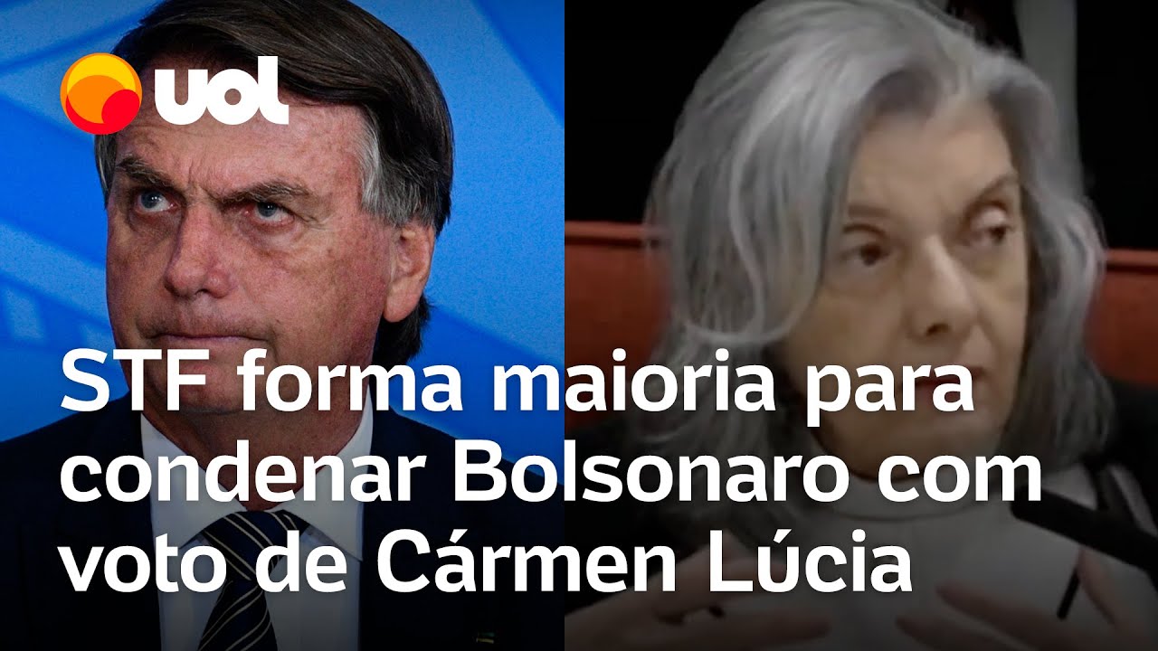 Cármen Lúcia condena Bolsonaro por organização criminosa tentativa de golpe e outros crimes