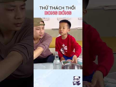 làm thế nào thổi bong bóng trong chai ?
