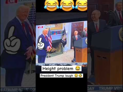 President Donald Trump laughed when there was a height problem. He announced $500 billion ...