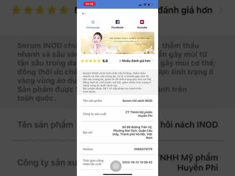 Cách check serrum inod hôi nách Huyền phi 0969 255 843