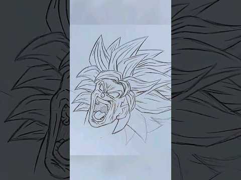 Drawing Broly Berserk Mode #shorts #drawing #dragonballzdrawing #drawingideas