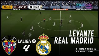 LEVANTE vs. REAL MADRID LALIGA 2025-26 Full Match Simulation/Prediction
