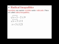 Radical Inequalities and Their Solutions
