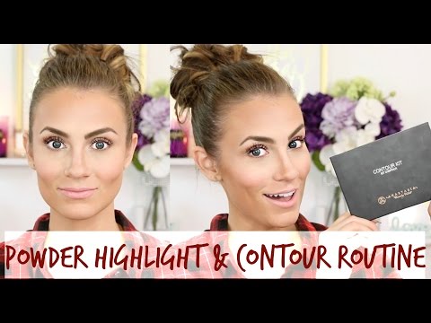 How To: Highlight & Contour with Powder | Anastasia Beverly Hills Contour Kit Tutorial & Review