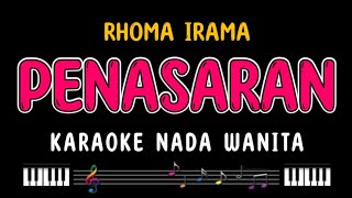 PENASARAN - Karaoke Nada Wanita [ RHOMA IRAMA ]