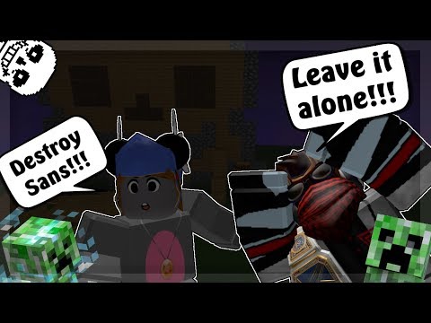 DESTROYING SANS IN CREEPER CHAOS - ROBLOX Gameplay with Jackeryz!