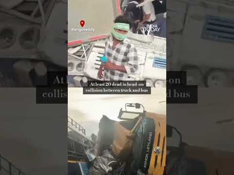 20 Dead In Head-on Collision Between Truck, Bus In Telangana, PMO Announces Aid