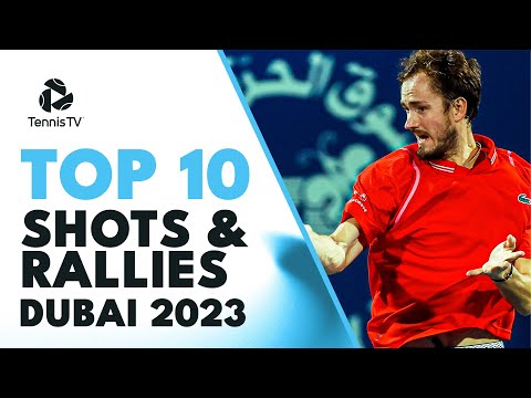 MAGIC From Medvedev, Djokovic, Zverev & More | Top 10 Best Shots & Rallies from Dubai 2023