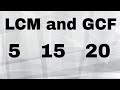 Prime Factors and GCF/LCM Concepts