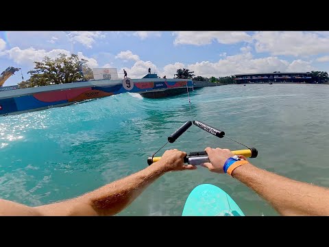 POV Surfing an Air Section in a Wavepool