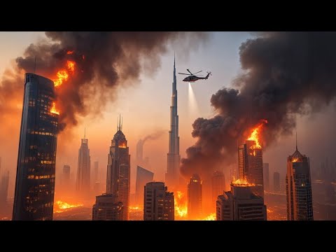Évacuation massive à Dubaï ! L’incendie d’un gratte-ciel à la Marina choque le monde, panique dans..